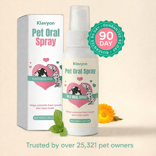 KLAVYON|Pet Oral Spray for Dogs & Cats — From Bad Breath to Fresh Kisses